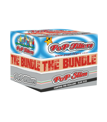 THE BUNDLE POP FILTER CON 1CF. FILTRI IN CARTA + 1CF. CARTINE KS SLIM GRIGIA