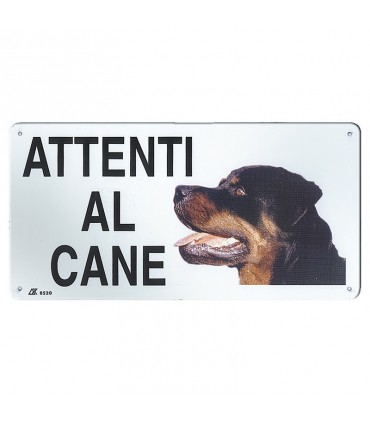 BEST FRIEND TARGA IN METALLO ATTENTI AL CANE CM 25X12,5 FIGURE ASSORTITE COME IN FOTO