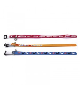 BEST FRIEND COLLARE PER GATTO IN GOMMA 1X30 CM COLORI ASSORTITI ARANCIO, BLU, ROSA