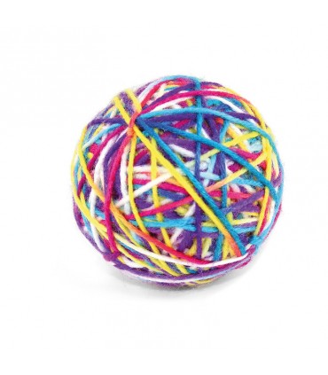 BEST FRIEND GOMITOLO MULTICOLOR PER GATTI 5,5 CM Palla gomitolo in lana