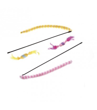 BEST FRIEND GIOCO GATTO CANNETTA E CARAMELLA 14 CM CON  CODA VELLUTATA E CARAMELLE CON PIUMA DISPONIBILI IN DUE MODELLI