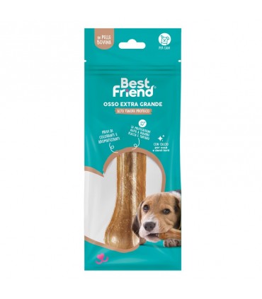 BEST FRIEND - OSSO EXTRA GRANDE 1 PZ - CM 17 ALTO CONTENUTO PROTEICO CON CALCIO PER OSSA E DENTI FORTI