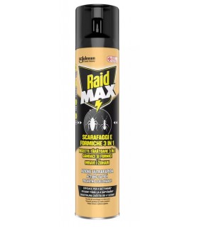 RAID MAX SCARAFAGGI E FORMICHE 3IN1 AZIONE ULTRA RAPIDA 300ML