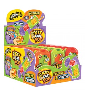 KEY CAR POP lecca lecca a forma di chiave per automobile  con caramelle assortite conf. 10gr x 18pz