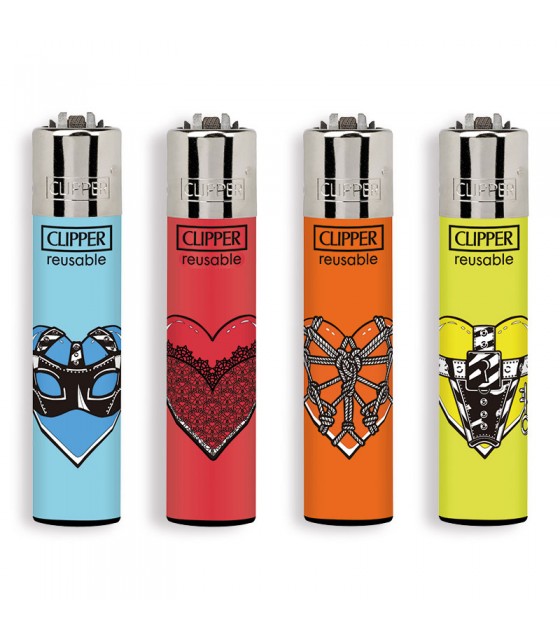 Set Da 4 Accendini Clipper Micro Soft Touch – Ricaricabili E Con Pietra Focaia Sostituibile