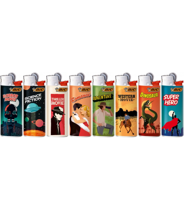 Accendini Bic Mini Fantasia CINEMA conf. da 50 pz. assortiti