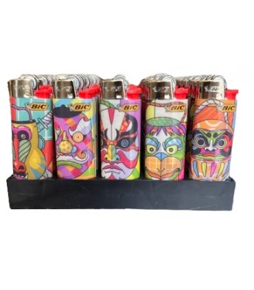 Accendini Bic Mini FANTASIA MASK CONF. 50 PZ. ASSORTITI