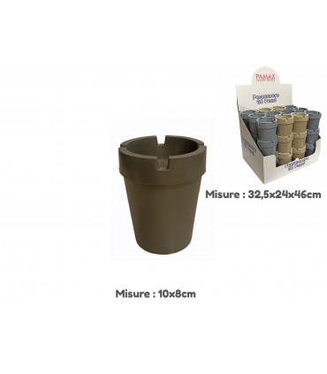 POSACENERE PER AUTO TONDO H.10X8 cm IN PLASTICA COLORI ASSORTITI