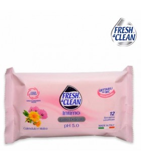 12 Salviette Fresh&Clean  Intime Extra Delicato
