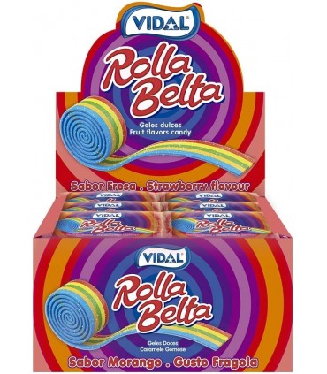 ROLLA BELTA  MULTICOLOR  VIDAL CARAMELLE GOMMOSE DA 19GR CONF.24 PZ.
