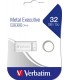 Chiavette USB 2.0 Verbatim metal executive gold da 32gb