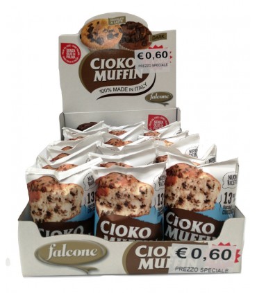 MUFFIN CON CIOCCOLATO AL LATTE FALCONE DOLCIARIA 50G EXPO DA 21 PZ.