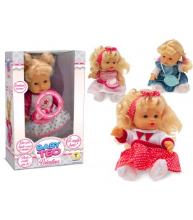 BABY TEO TEOREMA GIOCHI VALENTINA BAMBOLA PARLA E CANTA H.25 CM DISPONIBILE IN 4 MODELLI