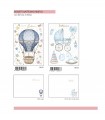 Biglietto Marpimar Battesimo AZZURRO CON FOIL ORO E RILIEVO conf. 12 pz.a ssortiti