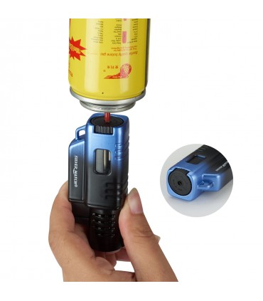 ACCENDINO ELETTRONICO SILVER MATCH TURBO JETFLAME TRIPLA FIAMMA EXPO DA 6 PZ. colori assortiti