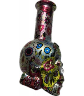 BONG ATOMIC IN VETRO THICKNESS "LA CARTINA" H.15 CM SPESSORE 3MM CONFEZIONATO IN SCATOLA DA REGALO