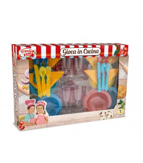 GRANDE CHEF SET PIATTINI E POSATE TEOREMA GIOCHI