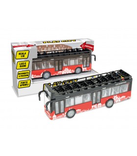 PLAY CITY CITYBUS PANORAMICO A FRIZONE CON LUCI E SUONI SCALA 1:16 TEOREMA GIOCHI