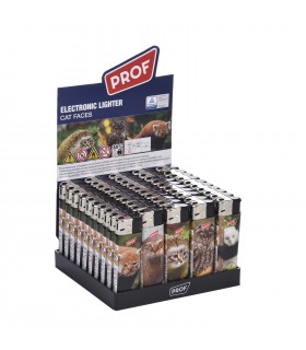 Accendino Elettronico PROF CAT FACES conf. 50 Pz. assortiti con 5 FANTASIE