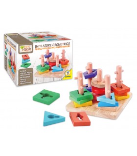 IMPILATORE GEOMETRICO IN LEGNO GIOCO EDUCATIVO MONTESSORINAO TEOREMA GIOCHI