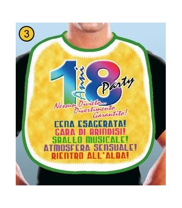 Bavaglione "18 Anni" 