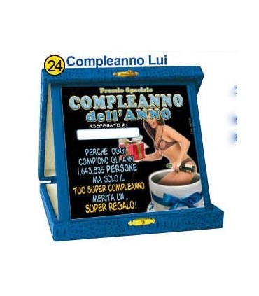 Targa "Buon Compleanno Uomo"