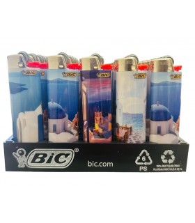 Accendini Bic Maxi Fantasia GREECE  conf. 50 pz. assortiti
