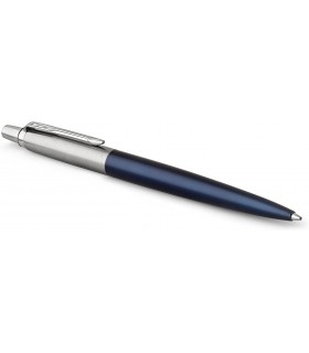 Penna PARKER a Sfera MOD. Jotter royal IN ACCIAIO con fUSTO BLU CONFEZIONATA IN ELEGANTE ASTUCCIO