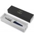 Penna PARKER a Sfera MOD. Jotter royal IN ACCIAIO con fUSTO BLU CONFEZIONATA IN ELEGANTE ASTUCCIO