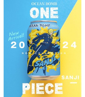 BEVANDE OCEAN BOMB ONE PIECE SANJI Bevanda al GUSTO FRUTTA TROPICALE LATTINA DA 330ML