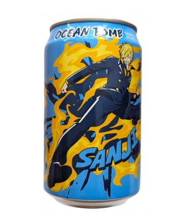 BEVANDE OCEAN BOMB ONE PIECE SANJI Bevanda al GUSTO FRUTTA TROPICALE LATTINA DA 330ML