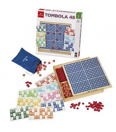 Tombola in Legno Dal Negro con $8 cartelle in Cartoncino