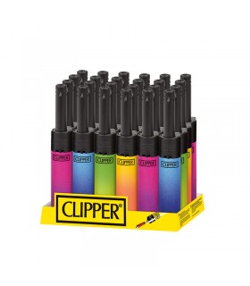 Accendigas Clipper Mini Tube MET GRAD.4  Expo 24 pz. colori assortiti