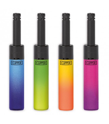 Accendigas Clipper Mini Tube MET GRAD.4  Expo 24 pz. colori assortiti