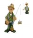 Caricature Mestieri "Il Pescatore" H. 15 cm