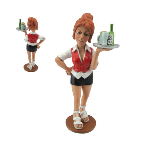 Caricature Mestieri "La Cameriera" H. 15 cm