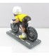Caricature Mestieri in resina "Il Ciclista in Maglia gialla" H. 15 cm Confezionata in scatola regalo