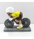 Caricature Mestieri in resina "Il Ciclista in Maglia gialla" H. 15 cm Confezionata in scatola regalo