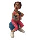 Caricature Mestieri "La Palestrata Fitness" H. 15 cm