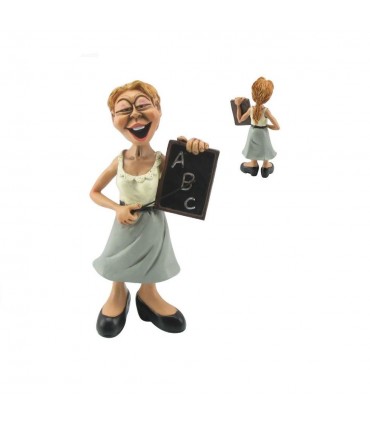 Caricature Mestieri "La Maestra" H. 16 cm