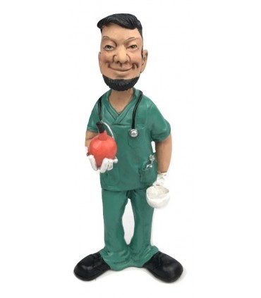 Caricatura Mestieri "La Cantante" H. 15 cm.