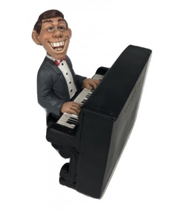 Caricatura Mestieri "Il Pianista" H. 15 cm.