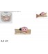 mollettine coccinella colore rosa 3.5cm blister 6 pz.