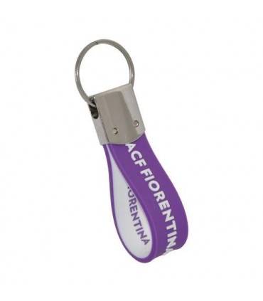 Portachiavi in PVC Morbido e Metallo F.C. Fiorentina