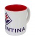 TAZZA MUG IN CERAMICA A.C. FIORENTINA CON INTERNO ROSSO CONFEZIONATA IN SCATOLA DA REGALO