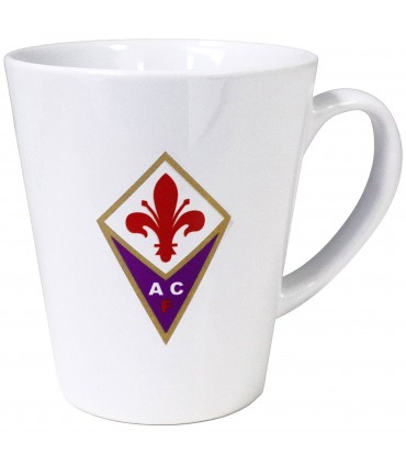 TAZZA MUG CONICA IN CERAMICA A.C. FIORENTINA CONFEZIONATA IN SCATOLA DA REGALO
