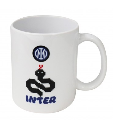 TAZZA IN CERAMICA CON INTERNO BIANCO F.C. INTER CONFEZIONATA IN SCATOLA DA REGALO
