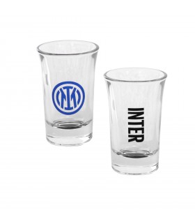 Set Bicchierini Shot in Vetro F.c. Inter CONFEZIONATI IN SCATOLA DA REGALO