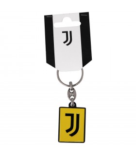 PORTACHIAVI RETTANGOLARE IN METALLO COLORATO A MANO F.C. JUVENTUS