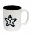 Tazza Mug in Ceramica F.c. Juventus con Interno Nero Confezionata in scatola da regalo